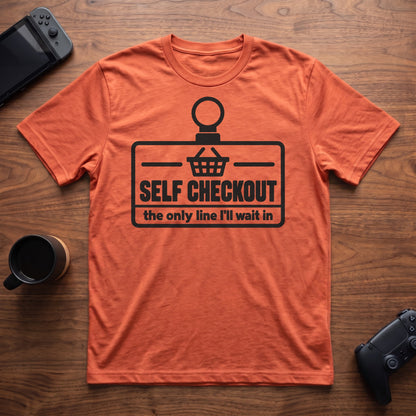 Self Checkout T-Shirt - Heather Orange