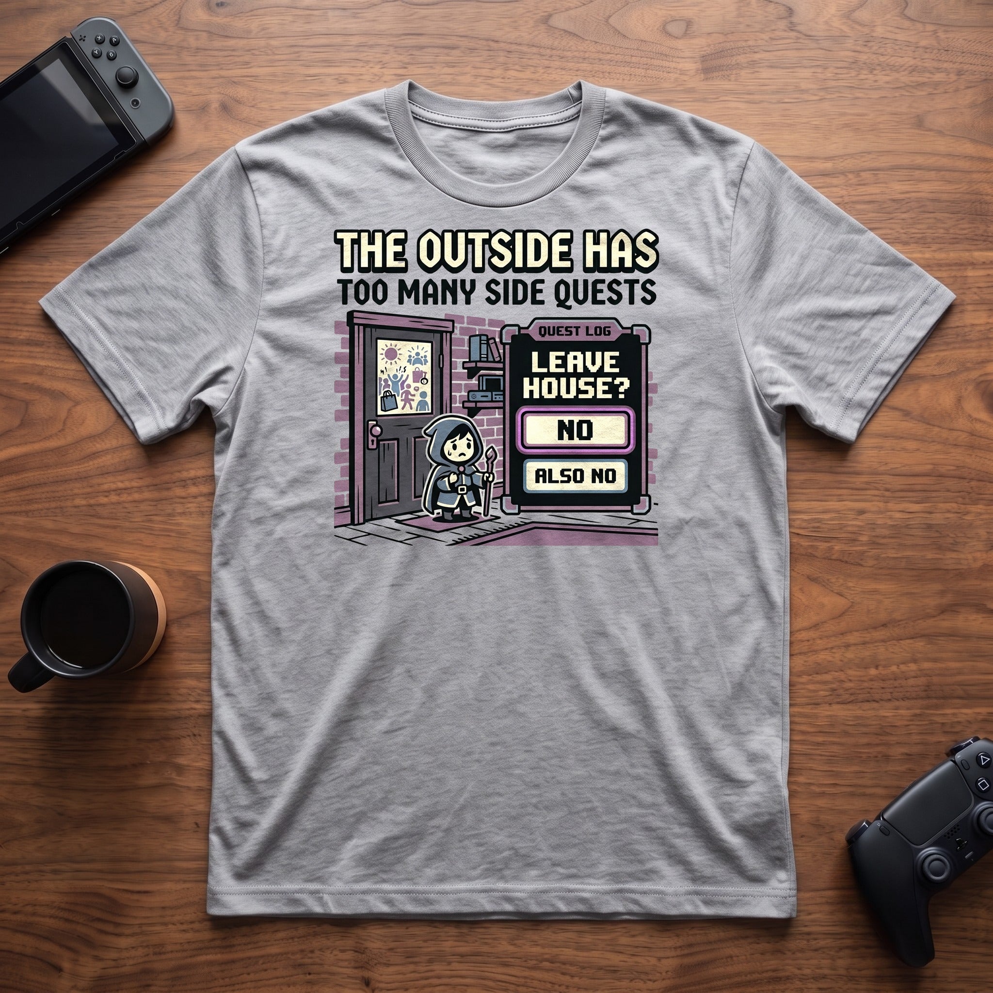 Side Quest Overload T-Shirt - Sport Grey