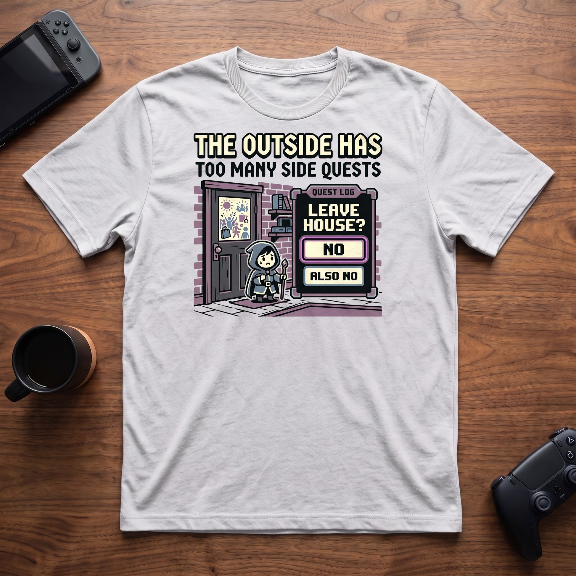 Side Quest Overload T-Shirt - White