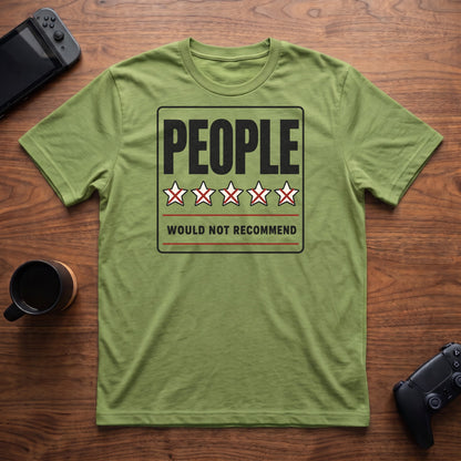 People Not Recommended T-Shirt - Lime