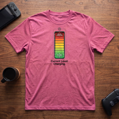 Social Overload T-Shirt - Heather Berry