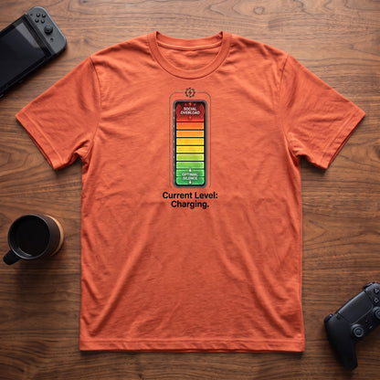 Social Overload T-Shirt - Heather Orange