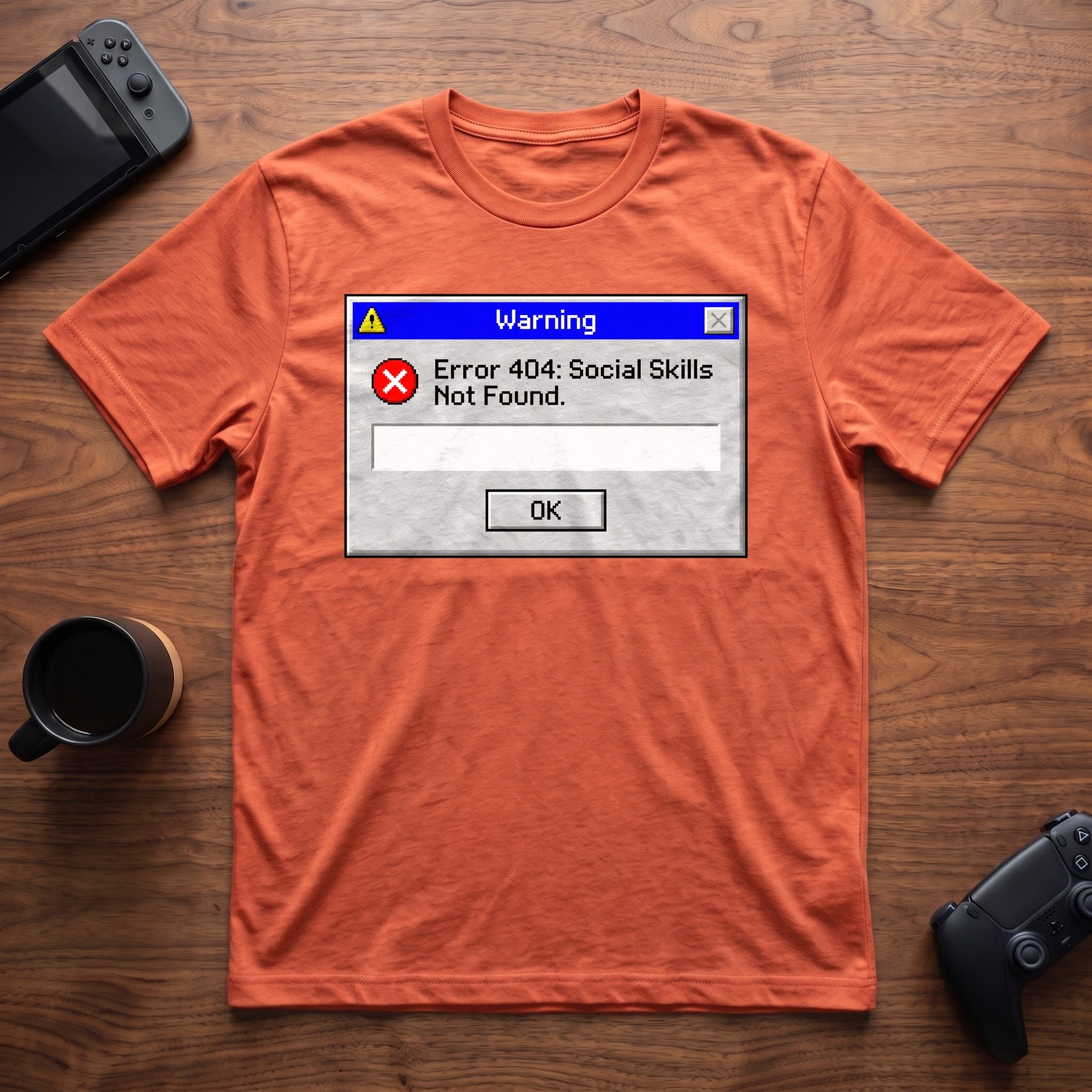 Social Skills Not Found T-Shirt - Heather Orange