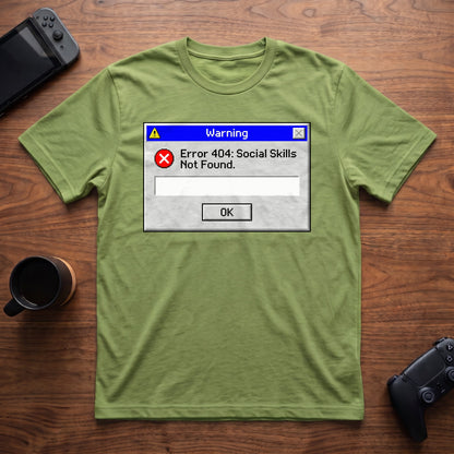 Social Skills Not Found T-Shirt - Lime