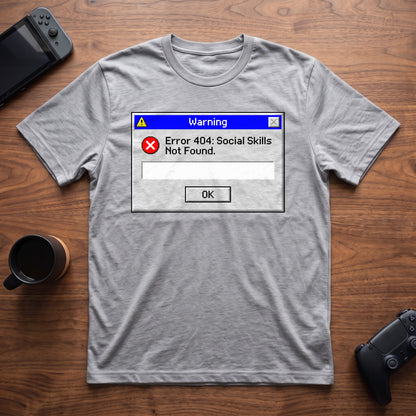 Social Skills Not Found T-Shirt - Sport Grey