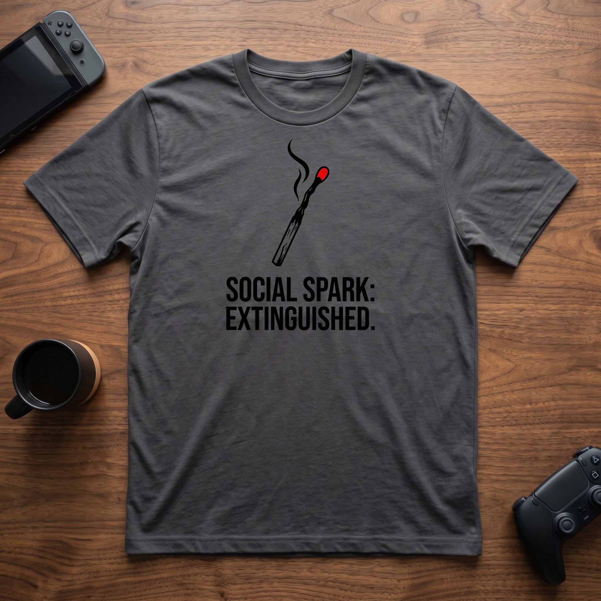 Social Spark T-Shirt - Charcoal
