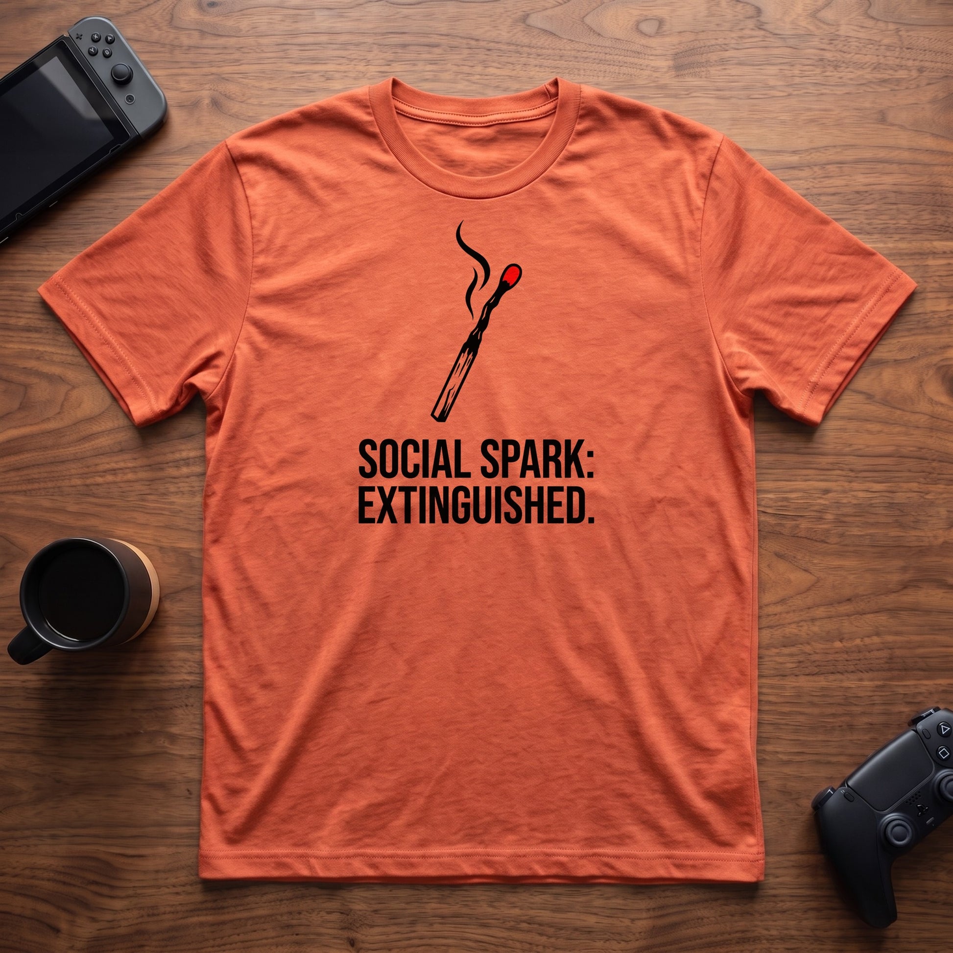 Social Spark T-Shirt - Heather Orange