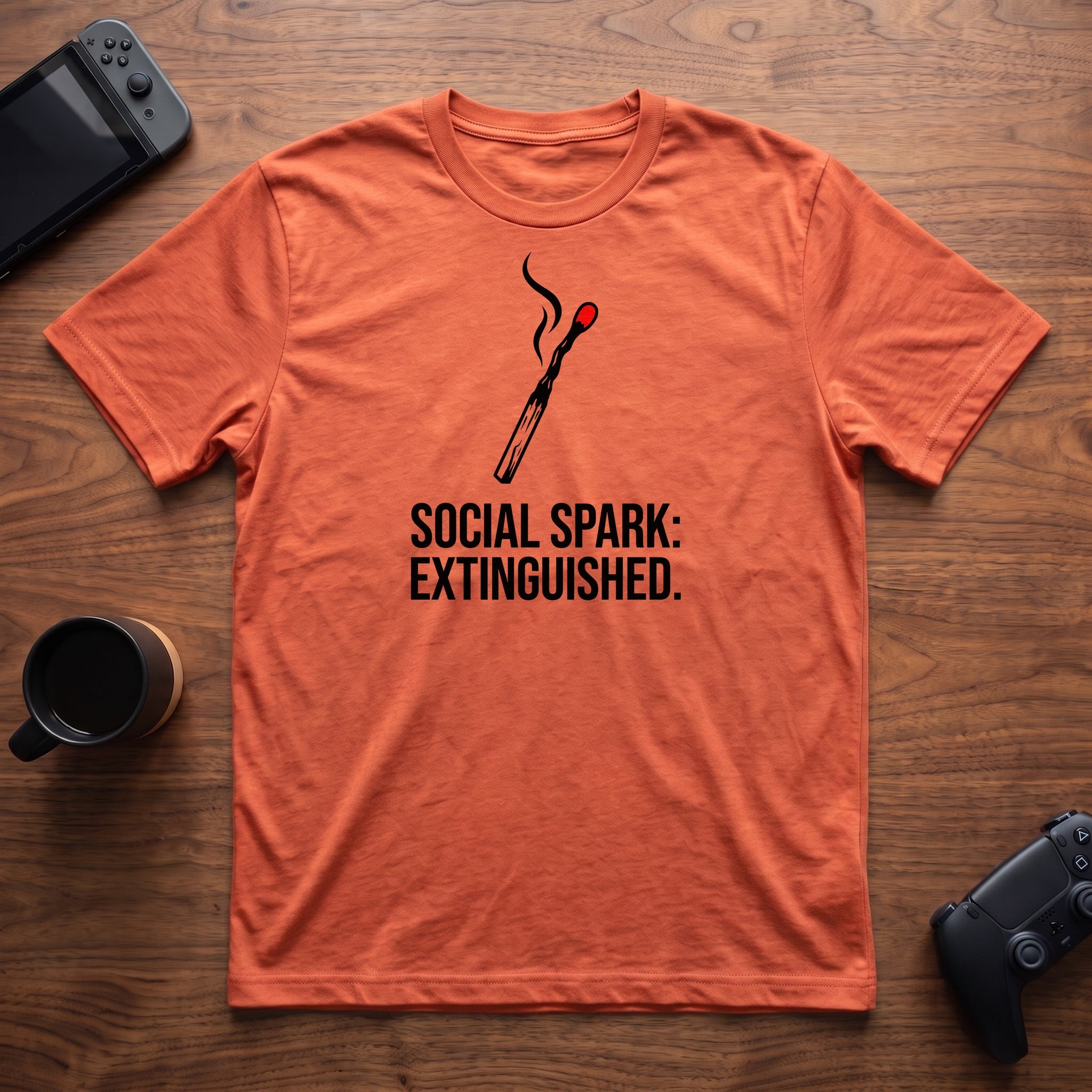 Social Spark T-Shirt - Heather Orange