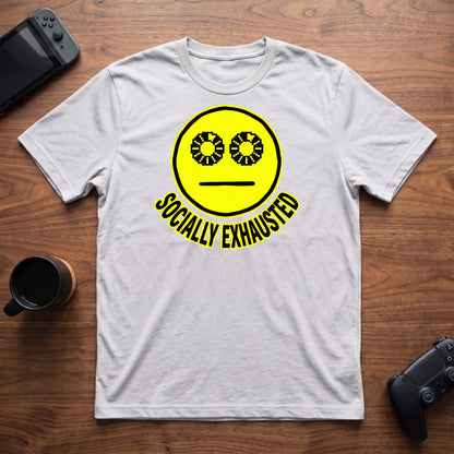 Socially Exhausted T-Shirt - White