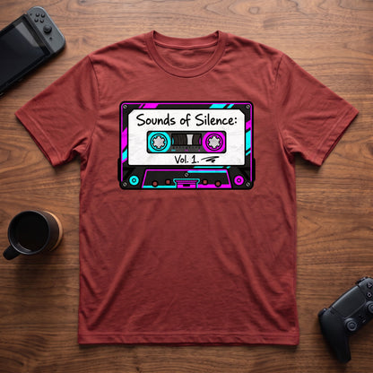 Sounds Of Silence T-Shirt - Red