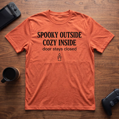 Spooky Cozy T-Shirt - Heather Orange