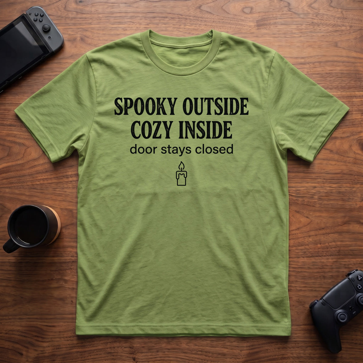 Spooky Cozy T-Shirt - Lime
