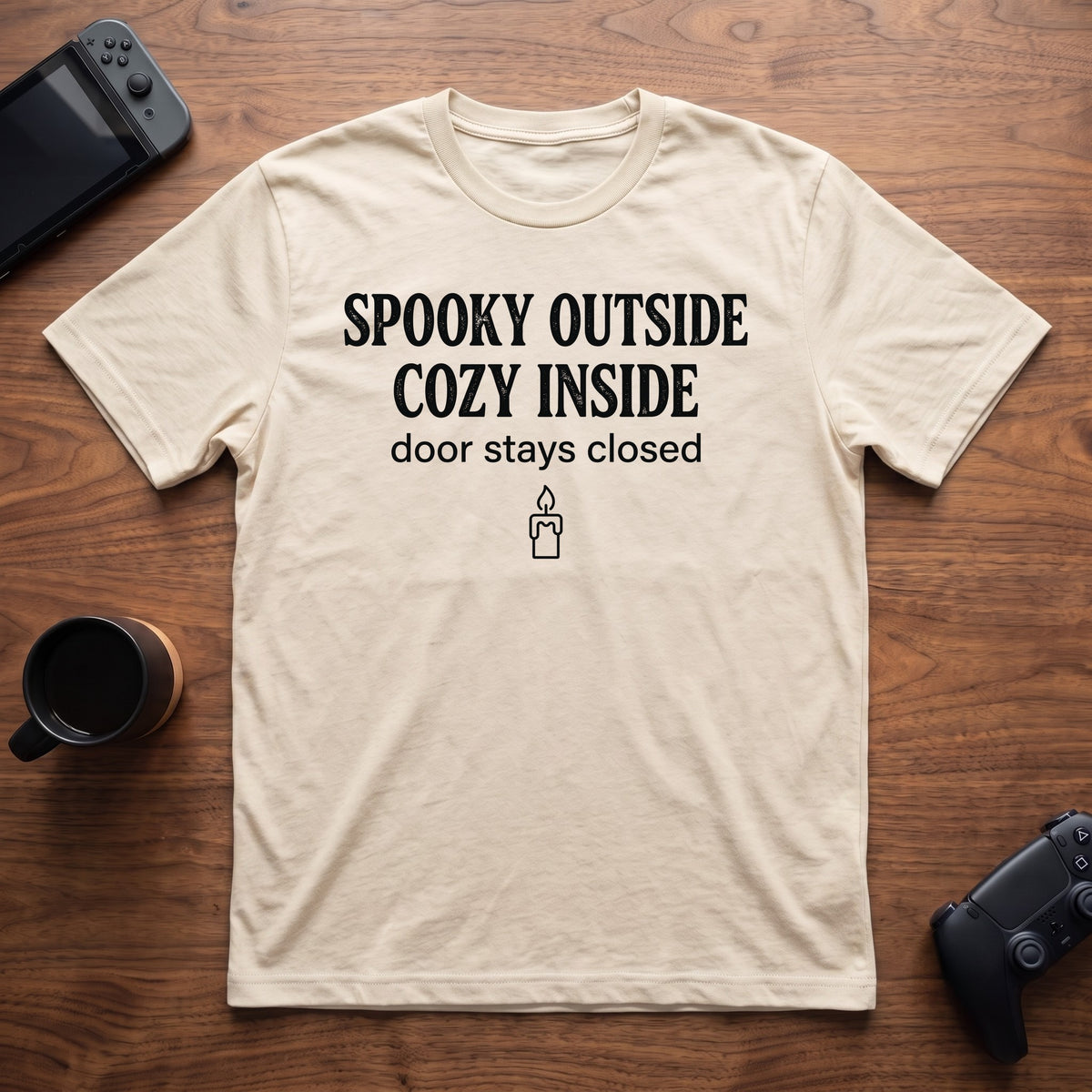 Spooky Cozy T-Shirt - Natural