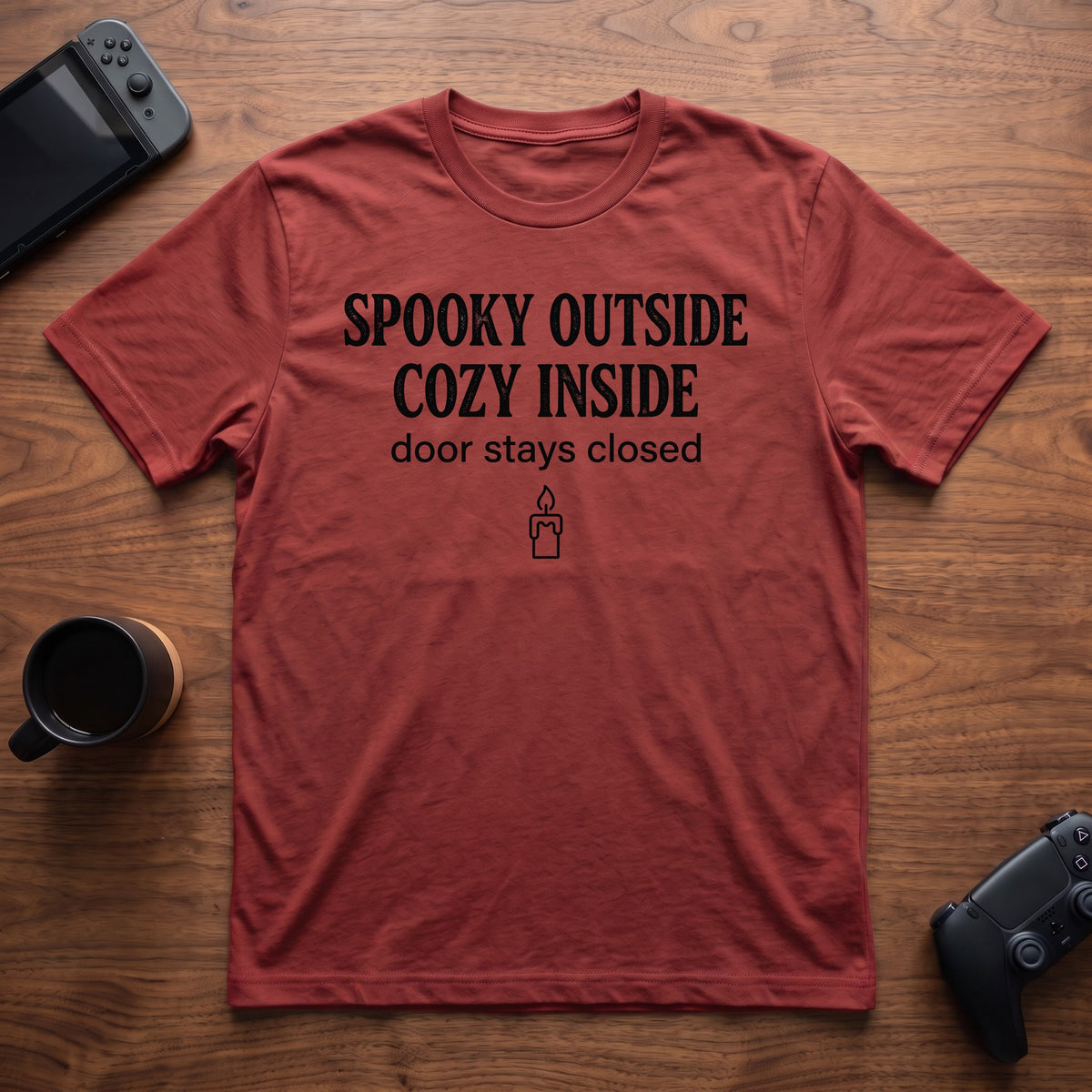 Spooky Cozy T-Shirt - Red