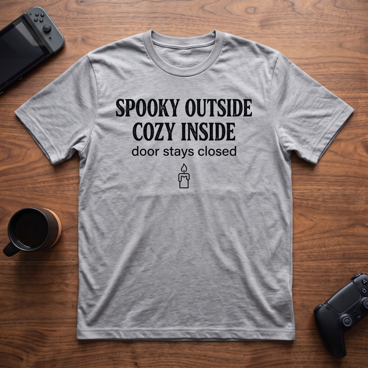 Spooky Cozy T-Shirt - Sport Grey
