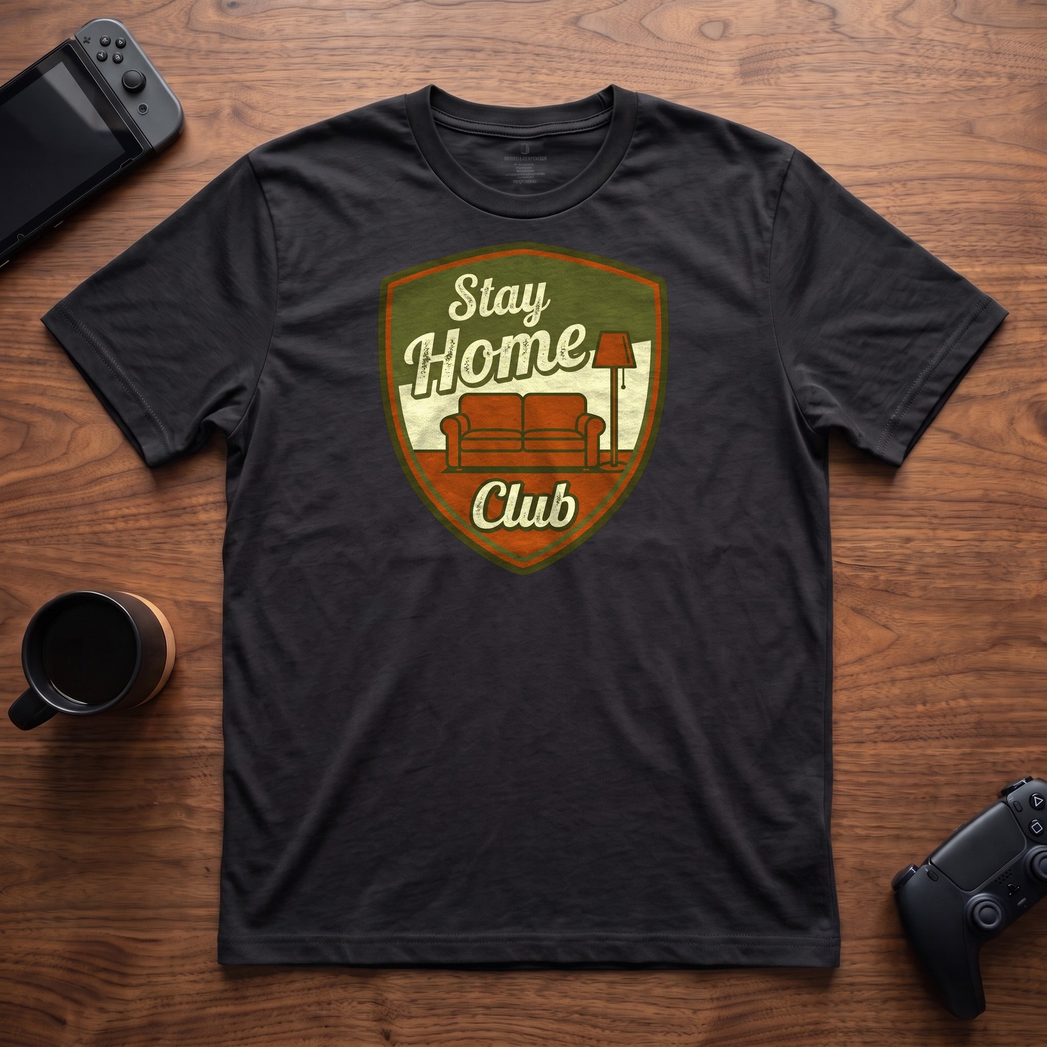 Stay Home Club T-Shirt - Black