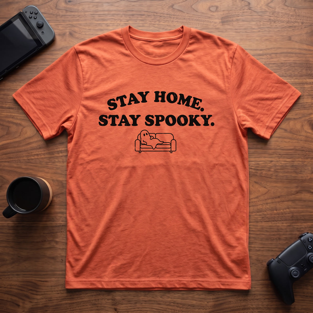 Stay Spooky T-Shirt - Heather Orange