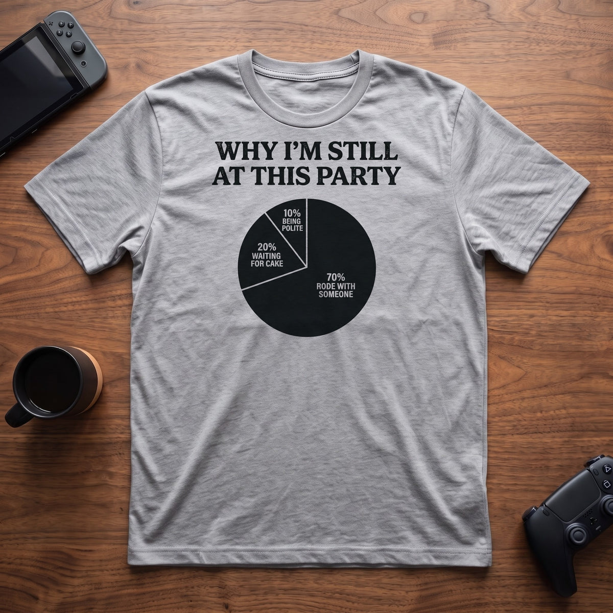 Still Here T-Shirt - Sport Grey