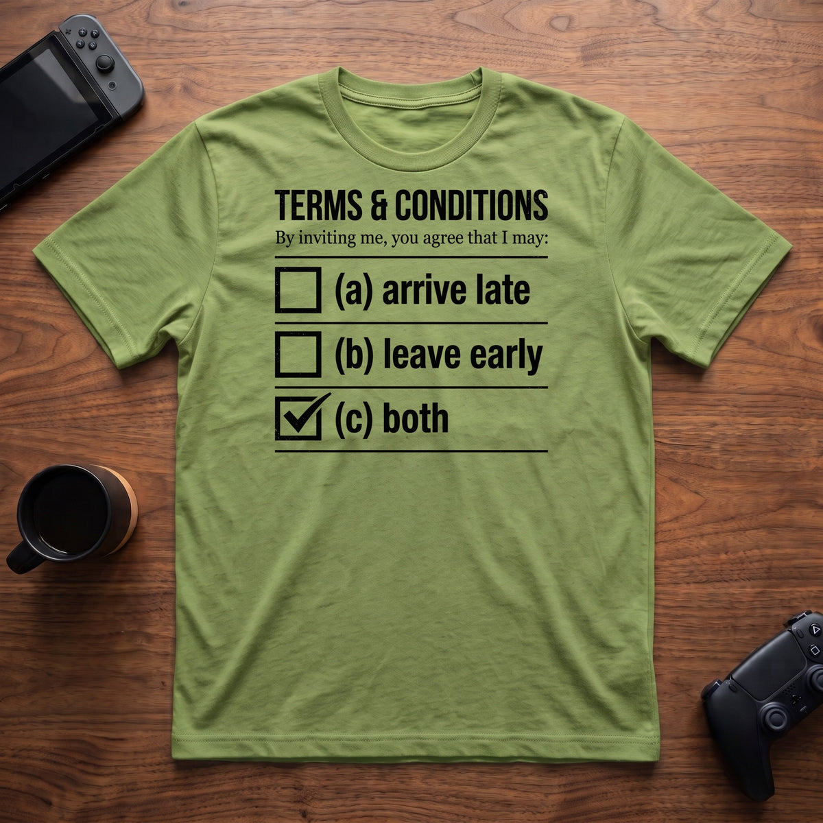 Terms And Conditions T-Shirt - Lime