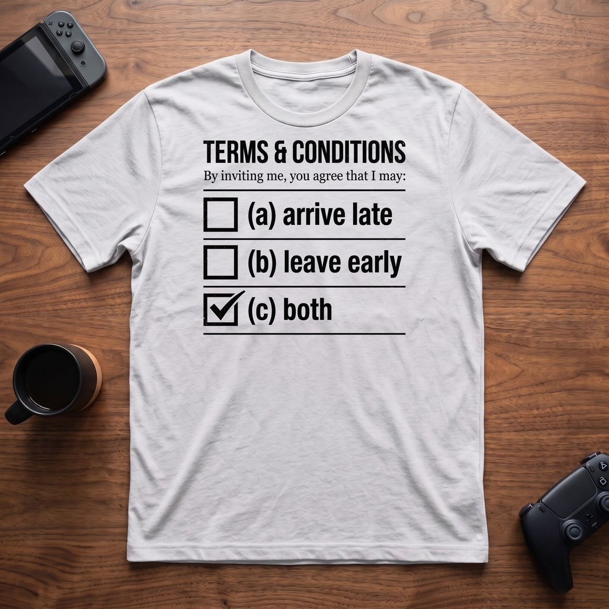 Terms And Conditions T-Shirt - White