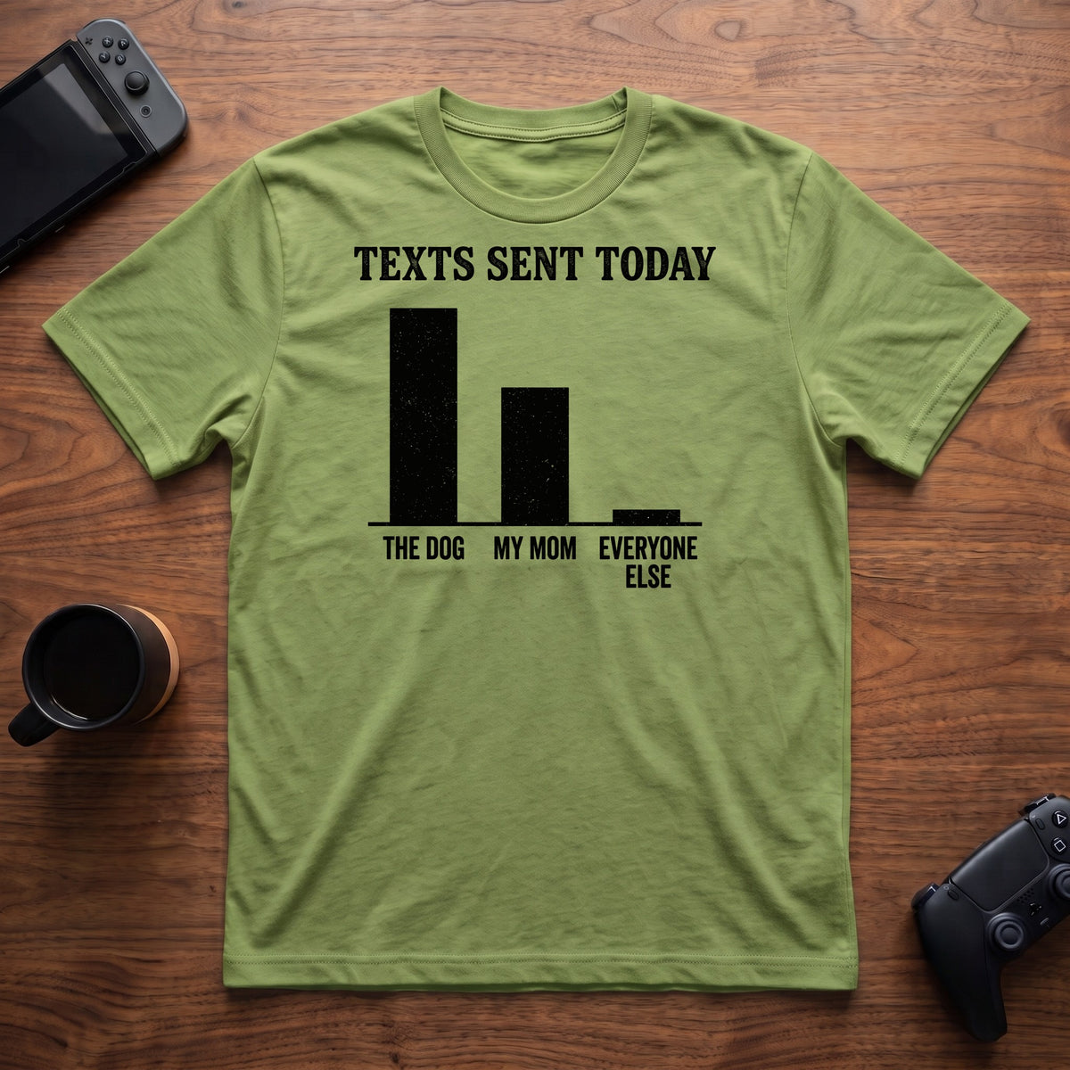 Texts Per Day T-Shirt - Lime