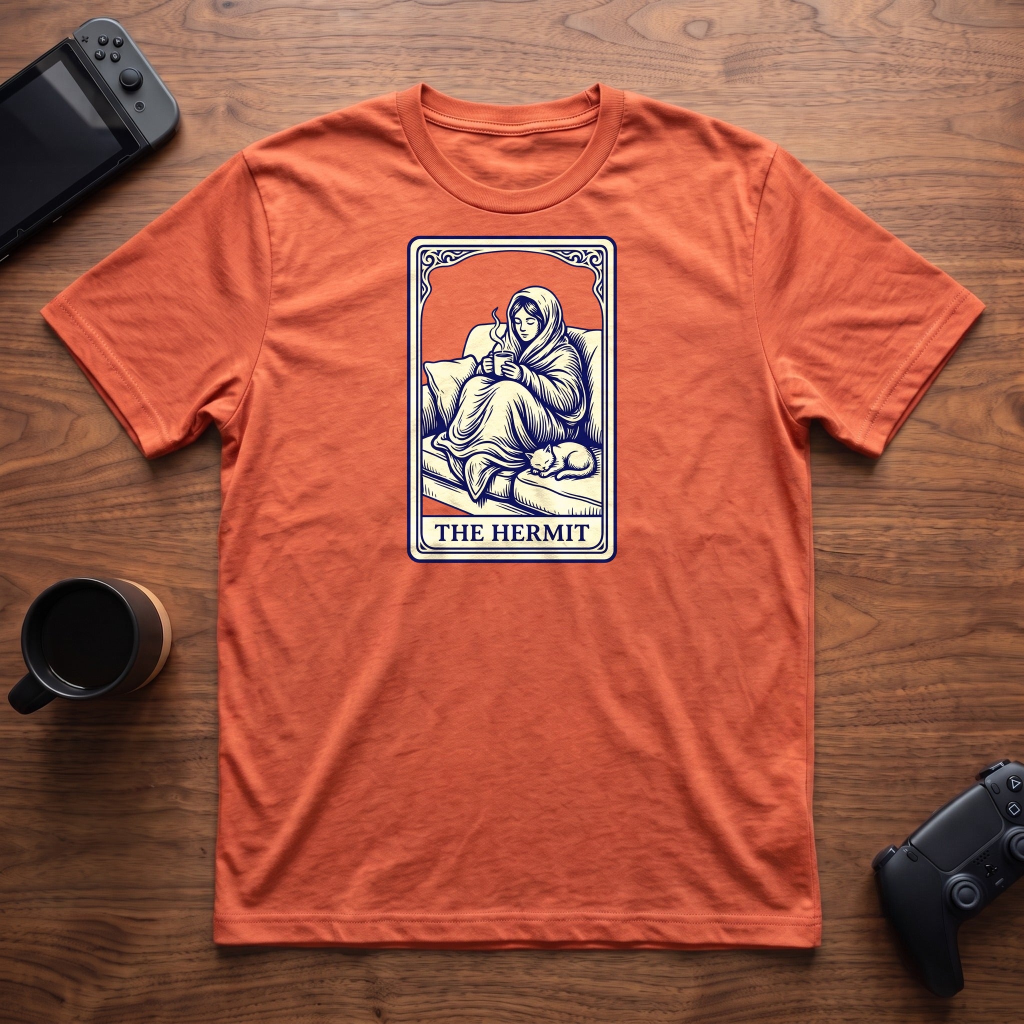 The Hermit T-Shirt - Heather Orange
