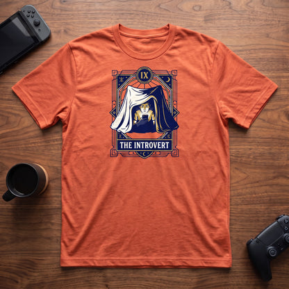 The Introvert T-Shirt - Heather Orange