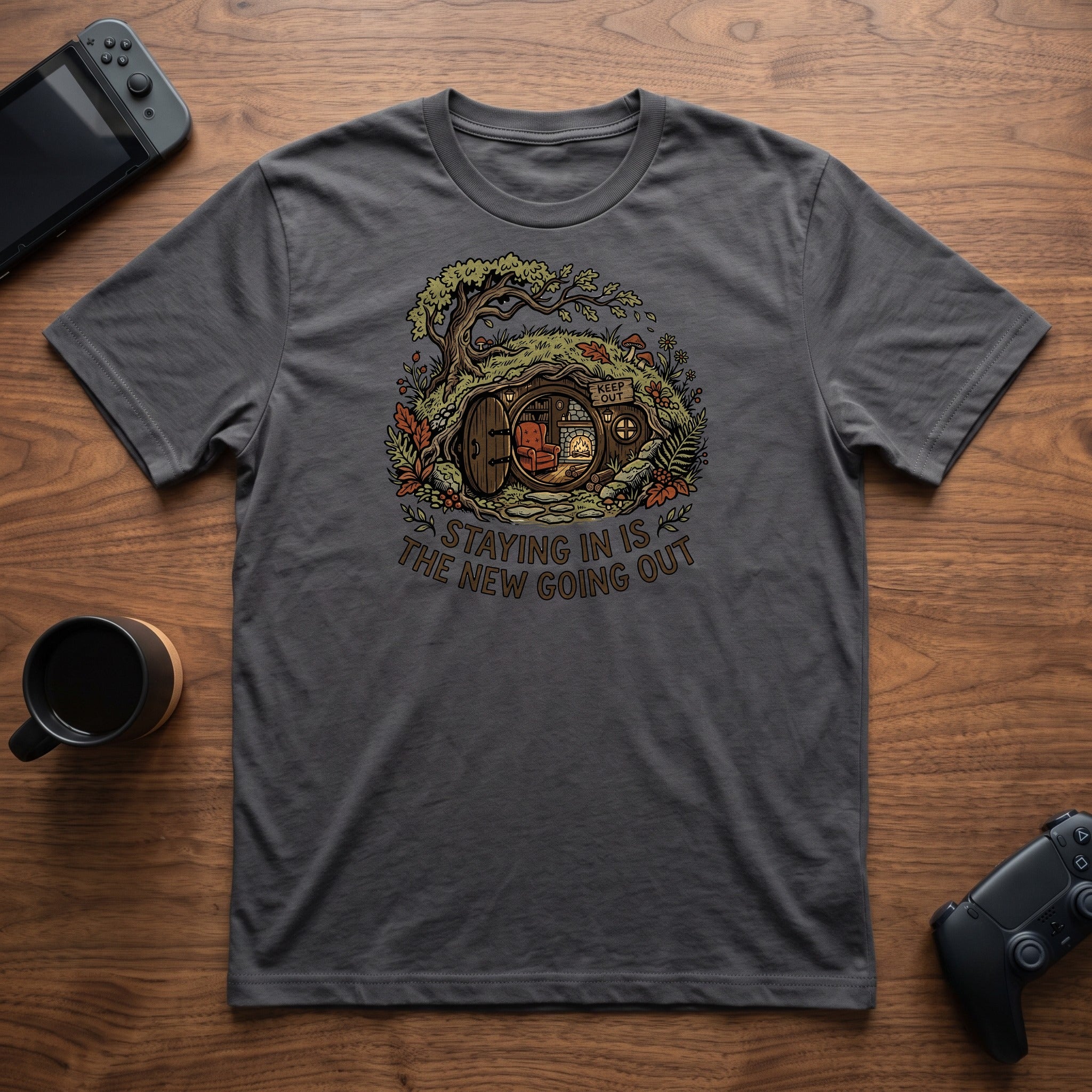 The New Going Out T-Shirt - Charcoal