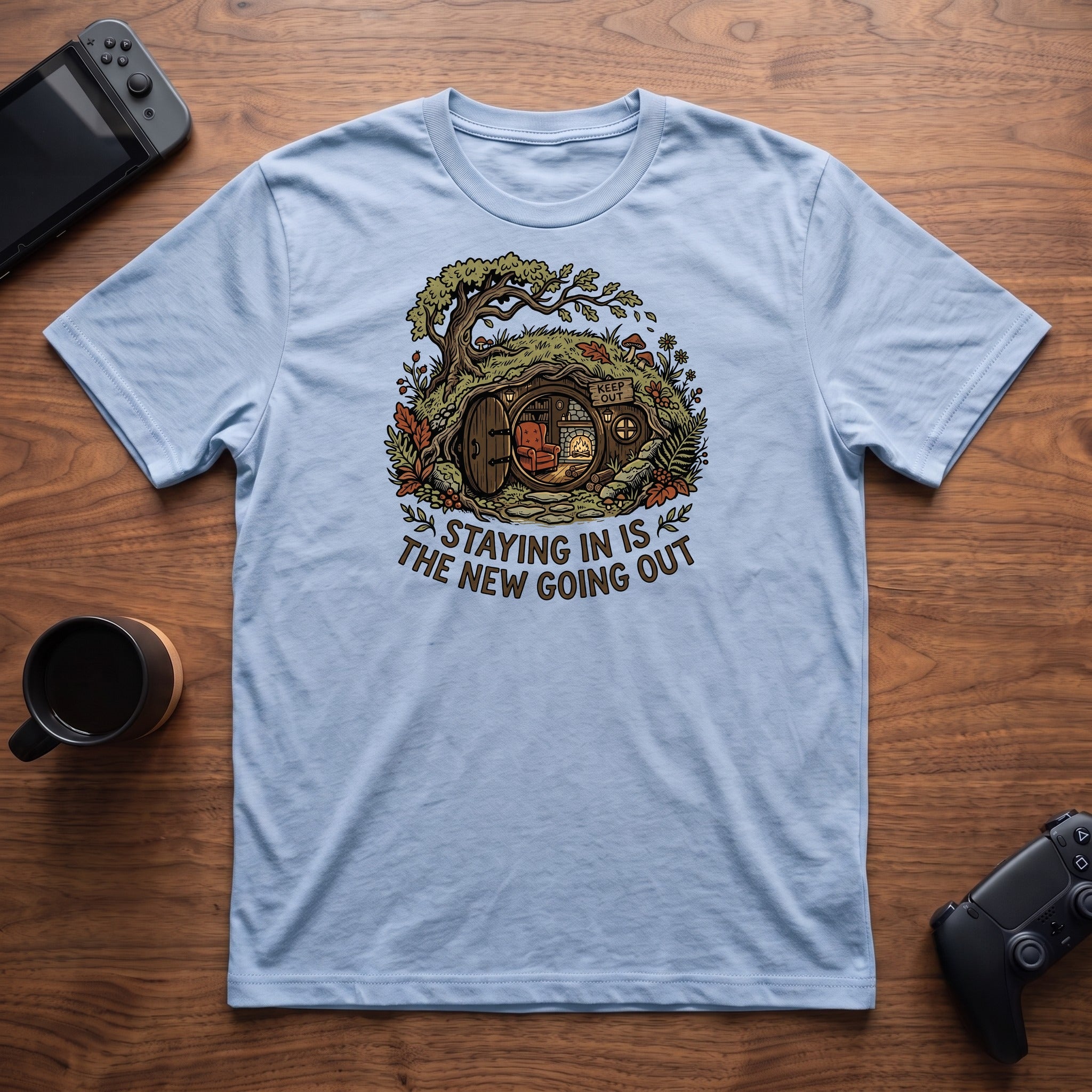 The New Going Out T-Shirt - Light Blue