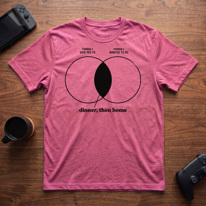The Overlap T-Shirt - Heather Berry