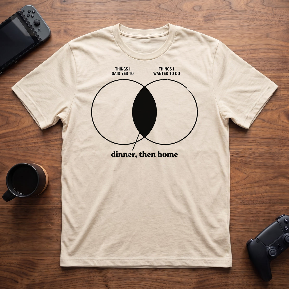 The Overlap T-Shirt - Natural