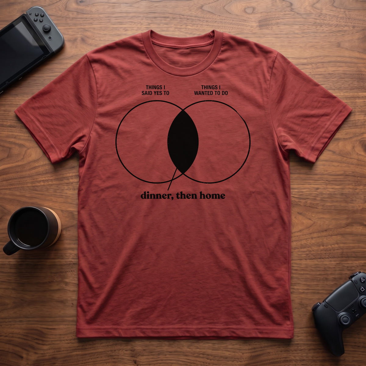 The Overlap T-Shirt - Red
