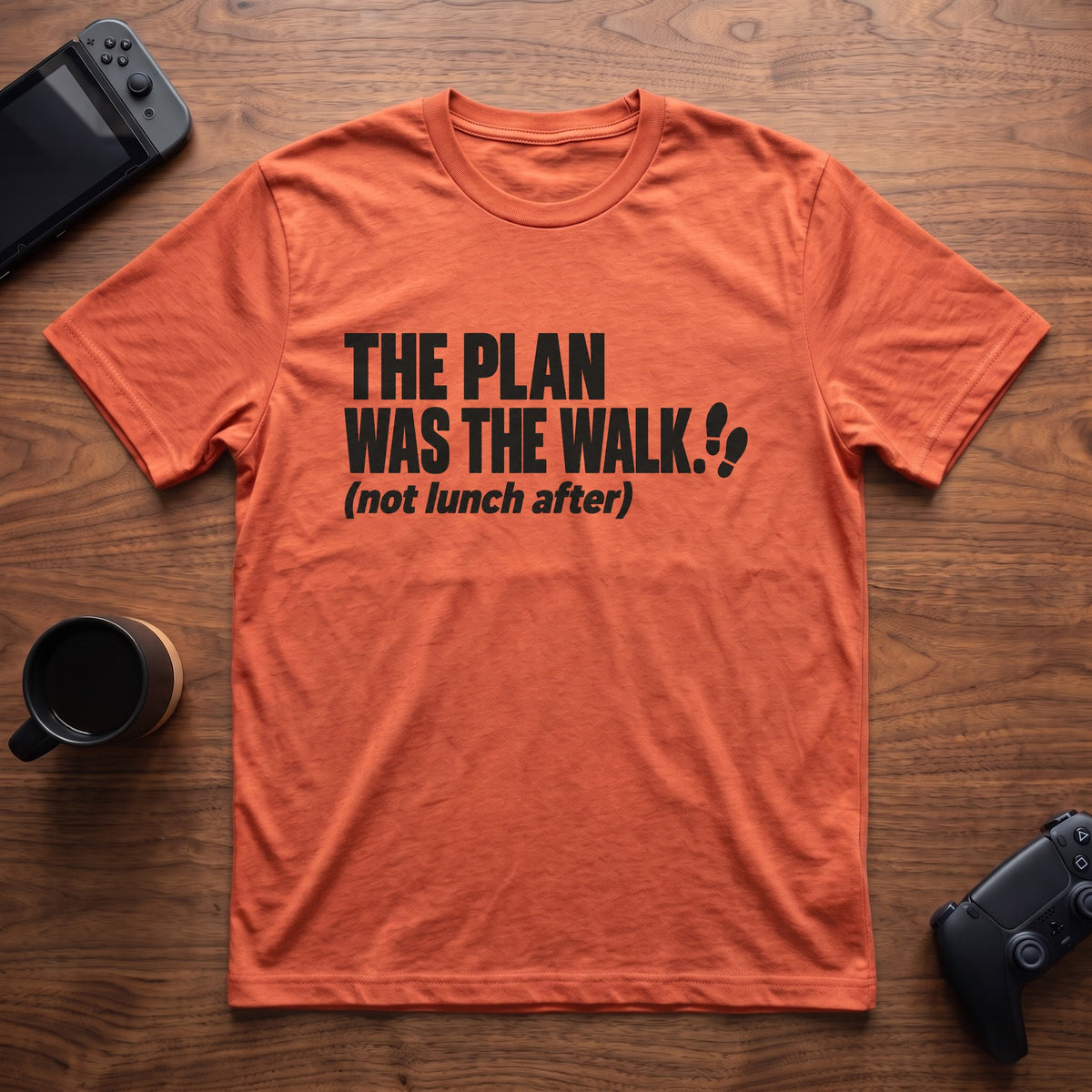 The Walk T-Shirt - Heather Orange