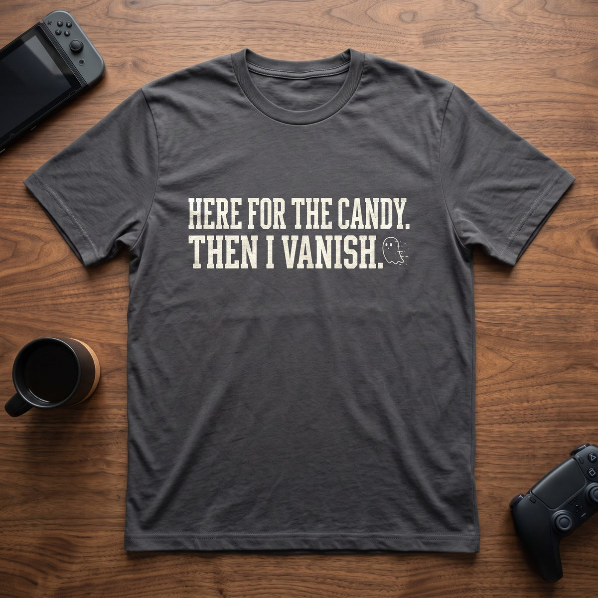 Then I Vanish T-Shirt - Charcoal
