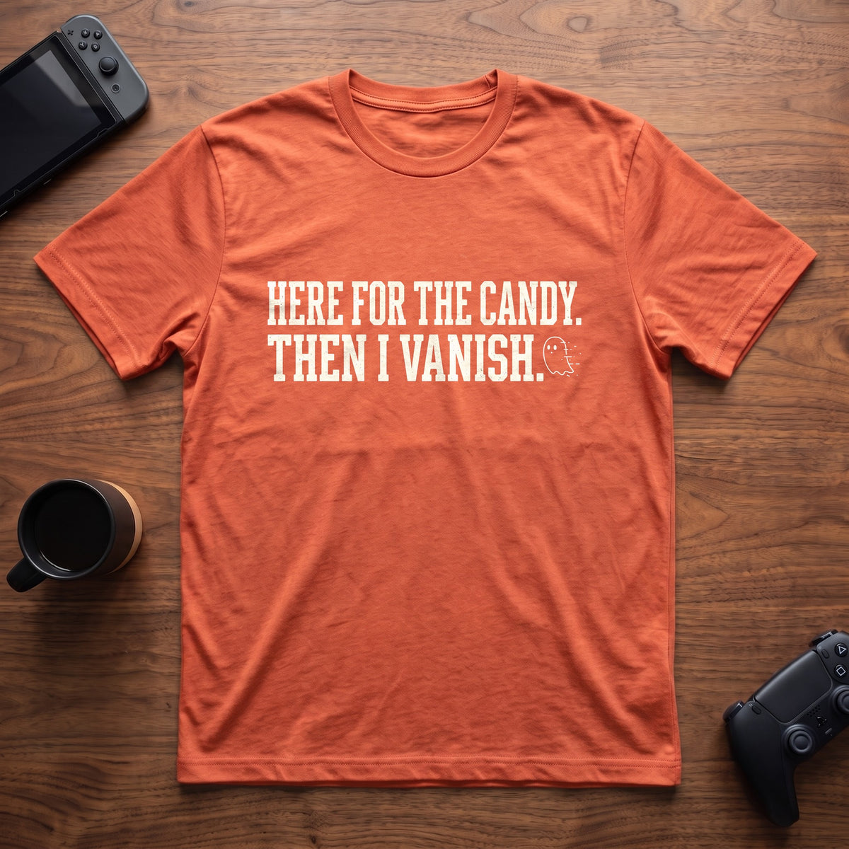 Then I Vanish T-Shirt - Heather Orange