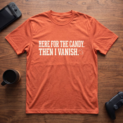 Then I Vanish T-Shirt - Heather Orange