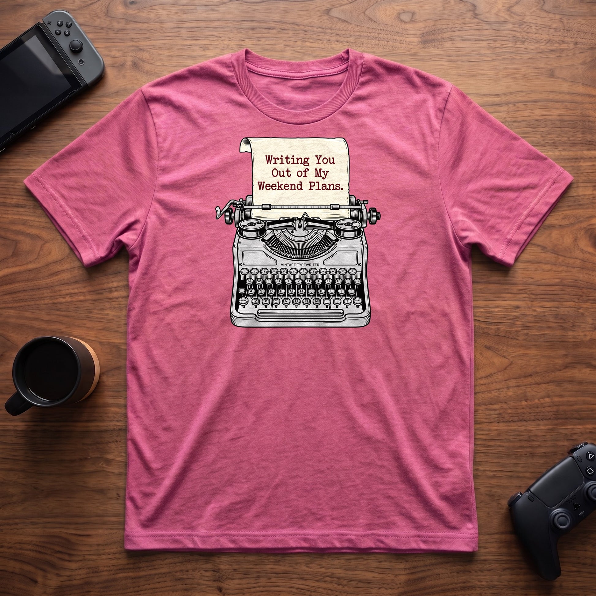 Typewriter T-Shirt - Heather Berry