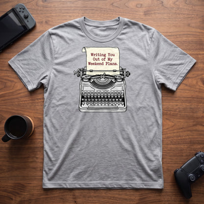 Typewriter T-Shirt - Sport Grey