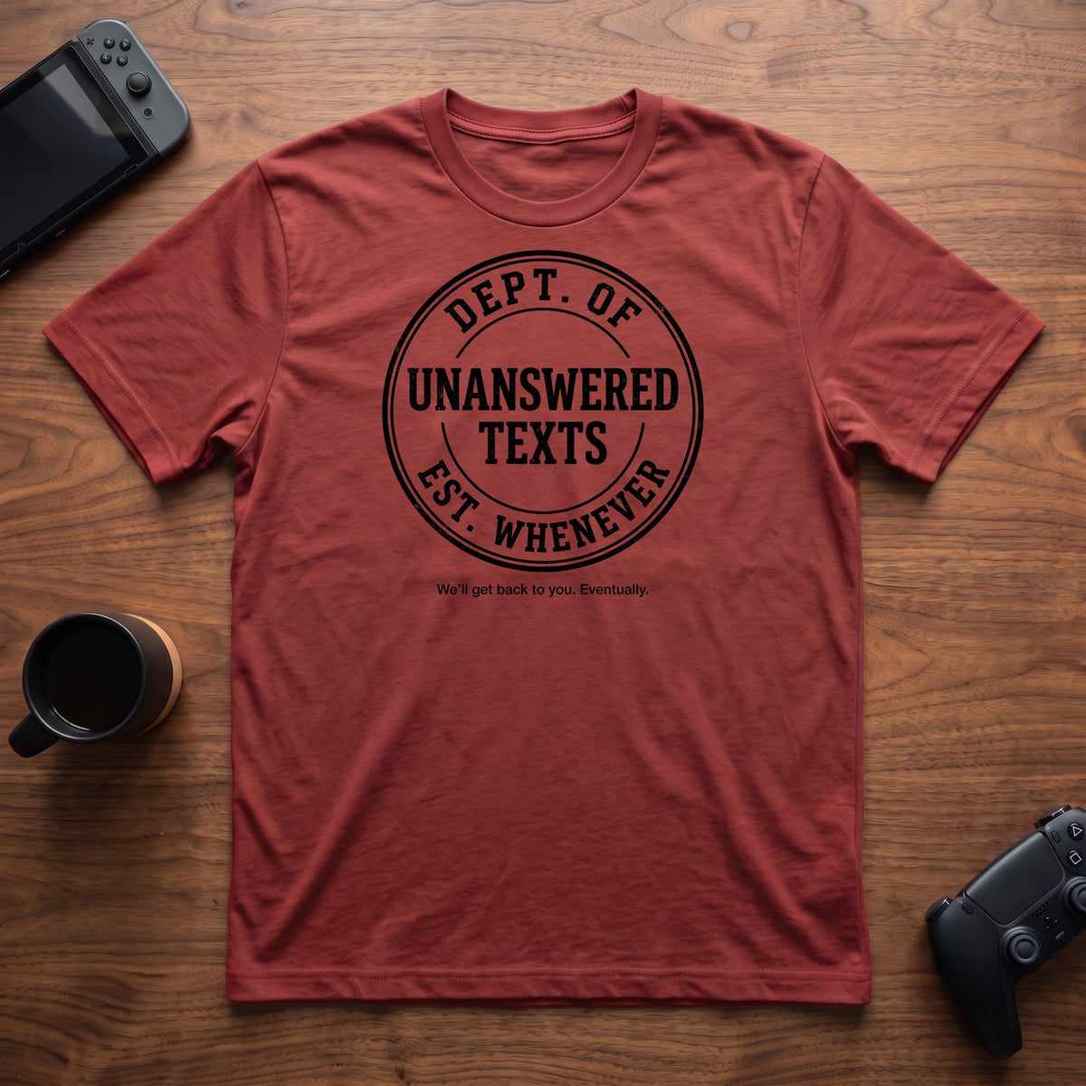 Unanswered Texts Dept T-Shirt - Red