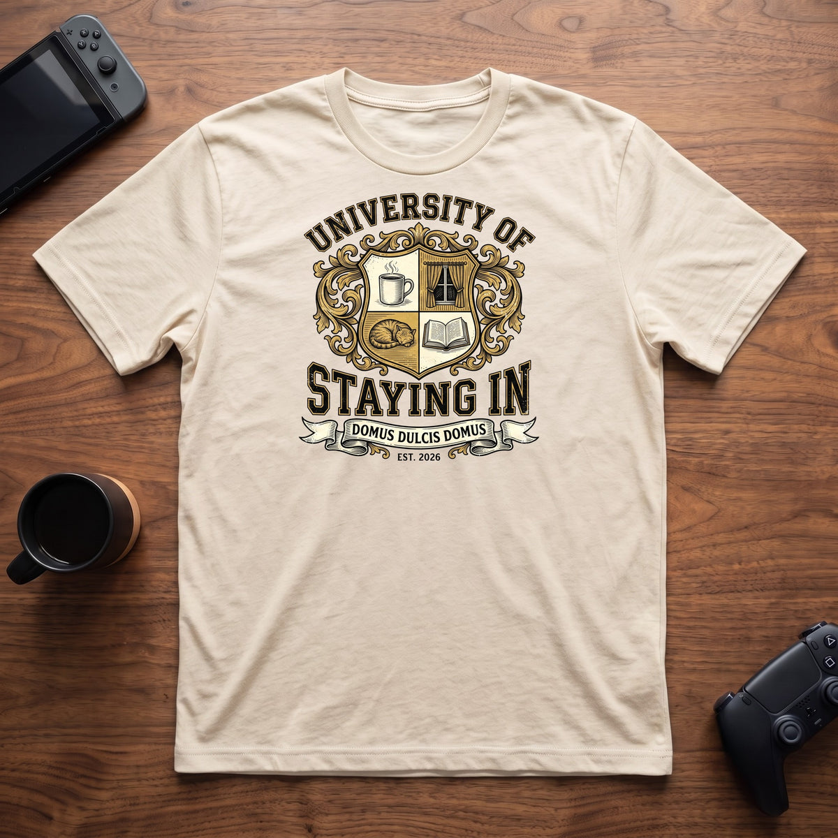 University of Staying In T-Shirt - Natural