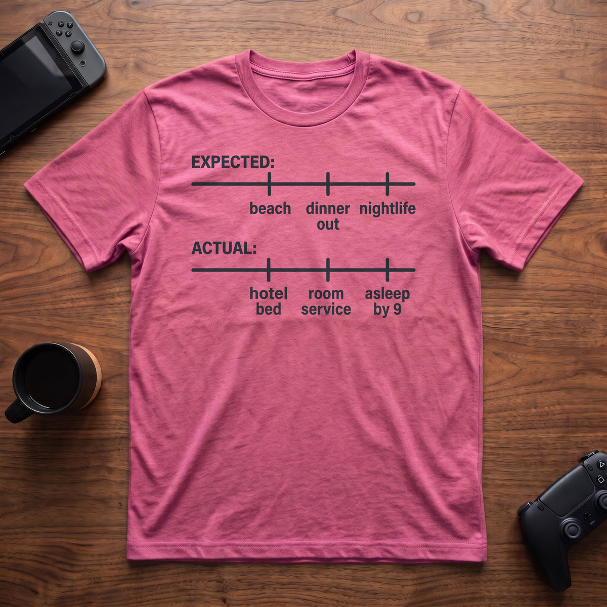 Vacation Plans T-Shirt - Heather Berry