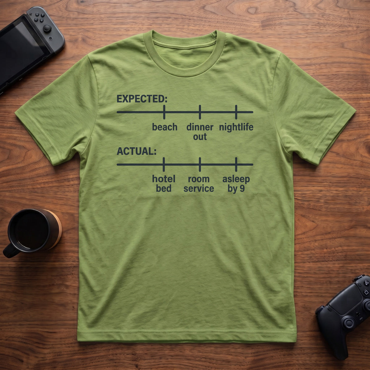 Vacation Plans T-Shirt - Lime