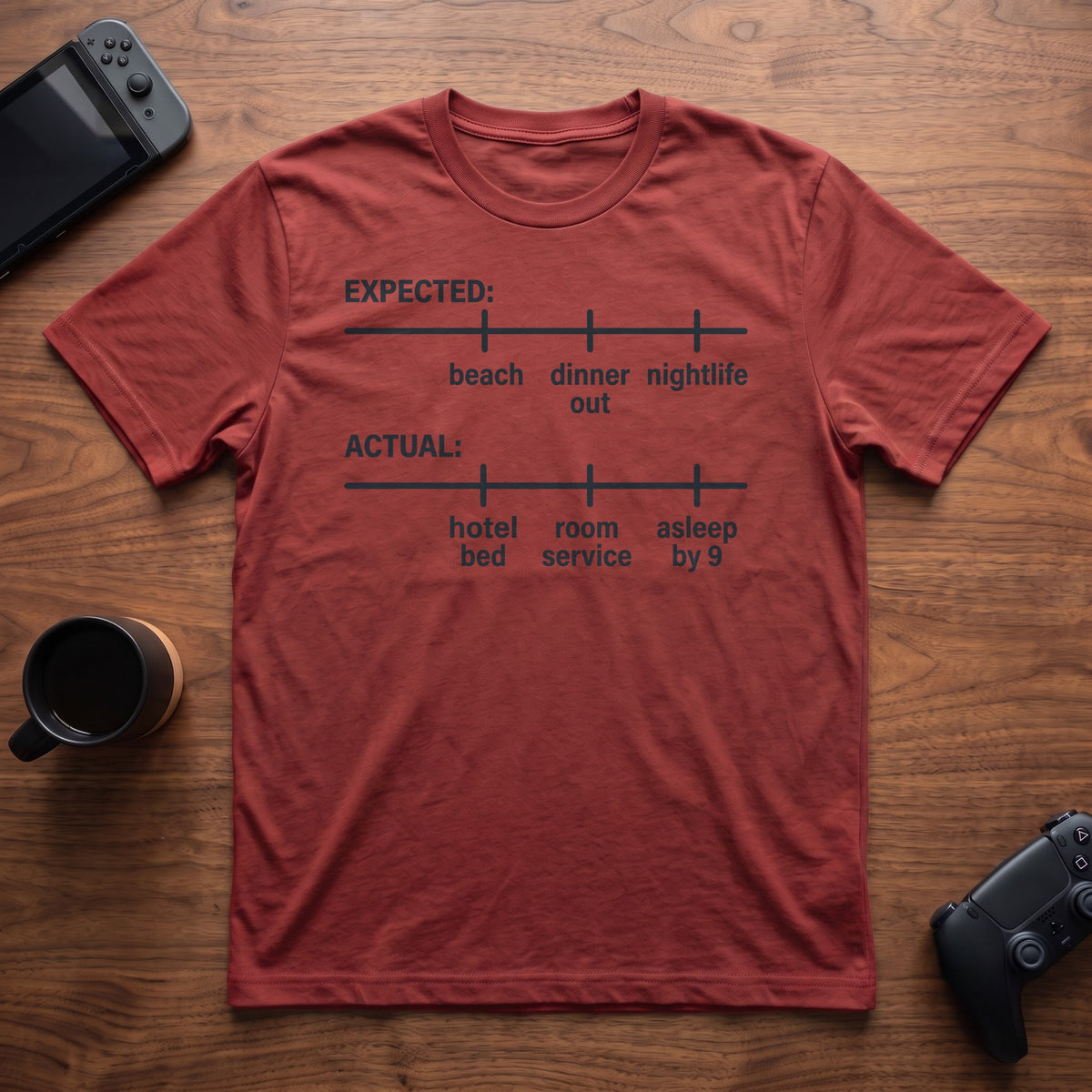 Vacation Plans T-Shirt - Red