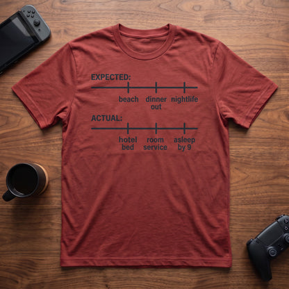 Vacation Plans T-Shirt - Red