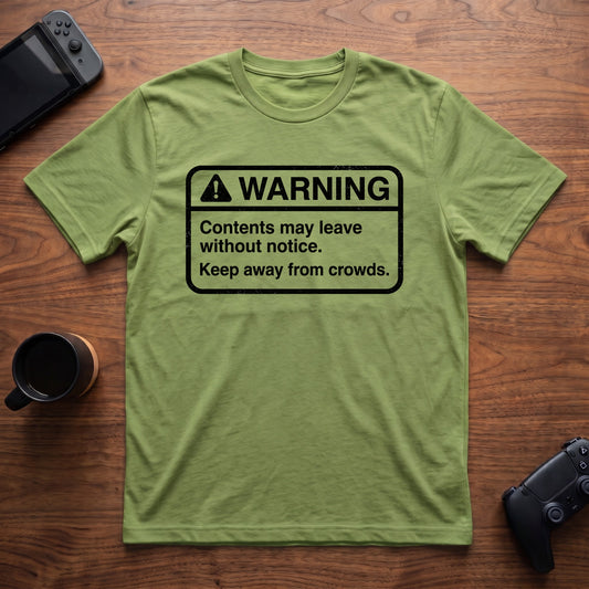 Warning Label T-Shirt - Lime