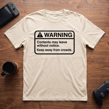 Warning Label T-Shirt - Natural
