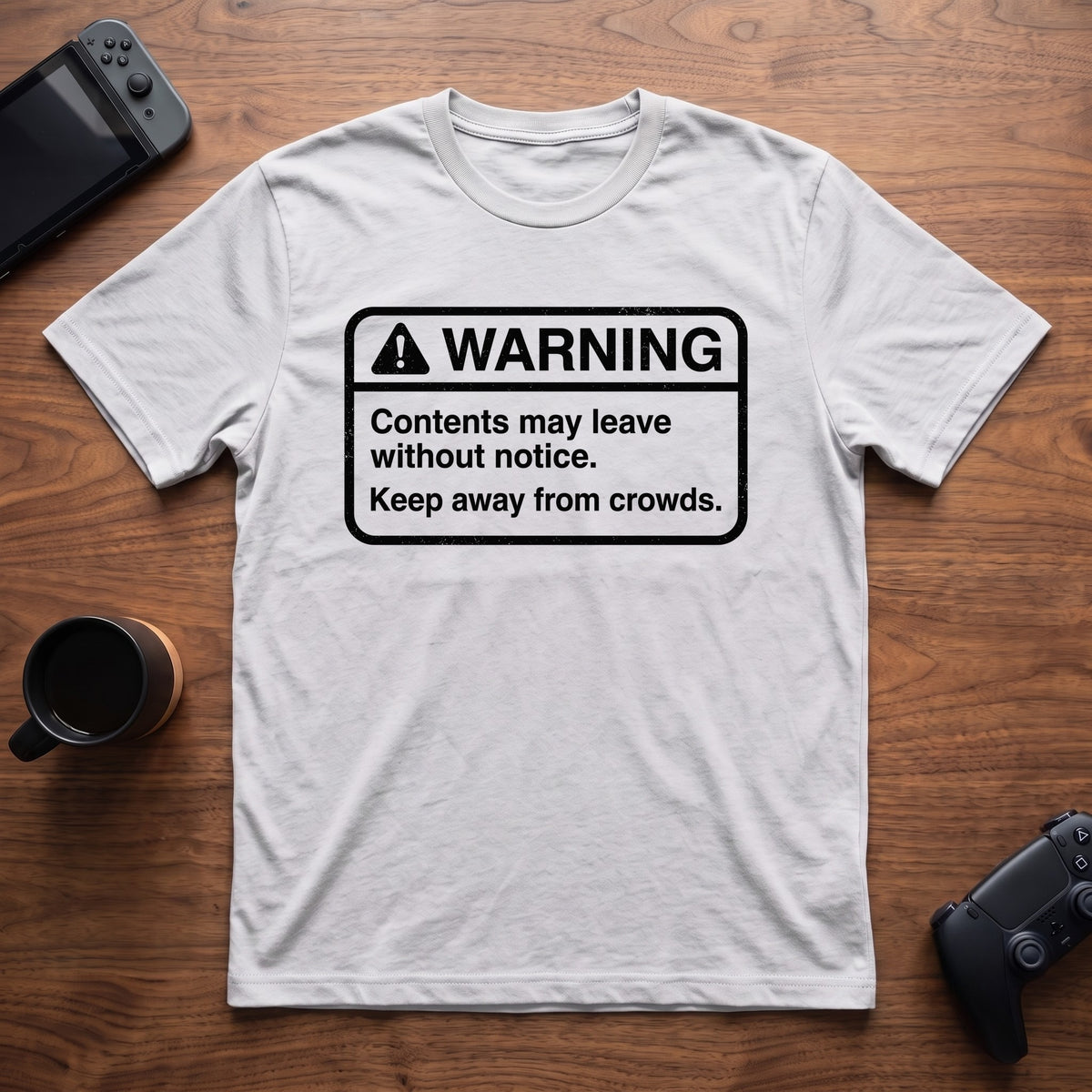 Warning Label T-Shirt - White