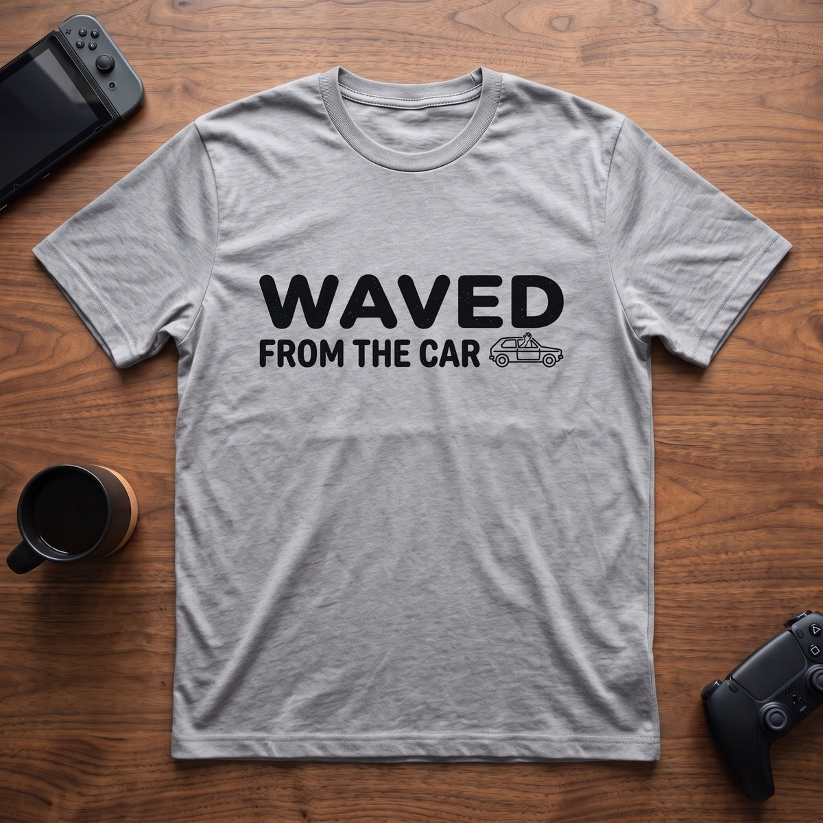 Waved From The Car T-Shirt - Sport Grey