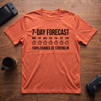 Weather Forecast T-Shirt - Heather Orange