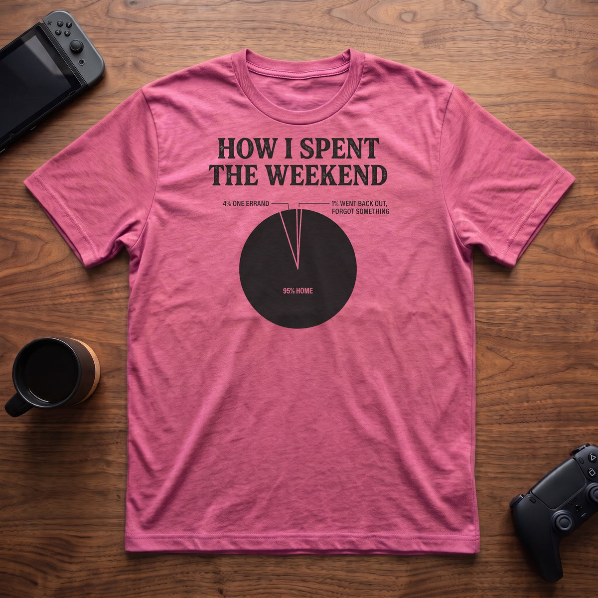 Weekend Breakdown T-Shirt - Heather Berry